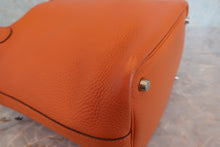 将图片加载到图库查看器，HERMES PICOTIN PM Clemence leather Orange □H刻印 Hand bag 800080009
