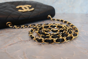 CHANEL/シャネル デカココチェーンショルダーバッグ ラムスキン ブラック/ゴールド金具 ショルダーバッグ 700060285