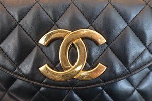 CHANEL/シャネル デカココチェーンショルダーバッグ ラムスキン ブラック/ゴールド金具 ショルダーバッグ 700060285