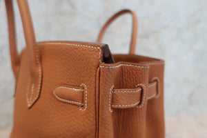 HERMES／エルメス バーキン30 トゴ ゴールド □M刻印 ハンドバッグ 700080014