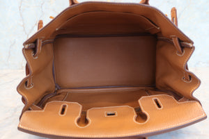 HERMES／エルメス バーキン30 トゴ ゴールド □M刻印 ハンドバッグ 700080014