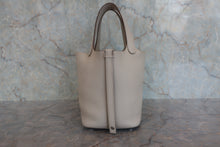 将图片加载到图库查看器，HERMES PICOTIN LOCK PM Clemence leather Craie U刻印 Hand bag 800070139
