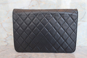 CHANEL/シャネル マトラッセチェーンショルダーバッグ ラムスキン ブラック/ゴールド金具 ショルダーバッグ 700060237