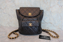 画像をギャラリービューアに読み込む, CHANEL/シャネル マトラッセチェーンリュック ラムスキン ブラック/ゴールド金具 リュック 800060152
