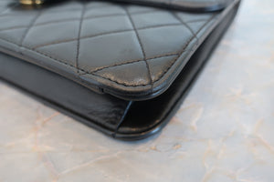CHANEL/シャネル マトラッセチェーンショルダーバッグ ラムスキン ブラック/ゴールド金具 ショルダーバッグ 700060237