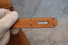Load image into Gallery viewer, HERMES KELLY 28 Box carf leather Natural □A Engraving Hand bag 700060053
