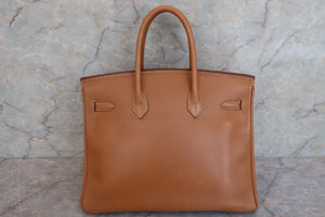 HERMES BIRKIN 35 Ardennes leather Natural 〇X Engraving Hand bag 600090067