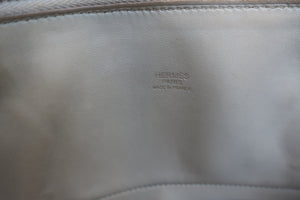 HERMES／エルメス ボリード35 トリヨンクレマンス パールグレー □Q刻印 ハンドバッグ 600100067