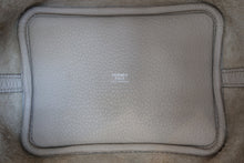 将图片加载到图库查看器，HERMES PICOTIN LOCK PM Clemence leather Craie U刻印 Hand bag 800070139

