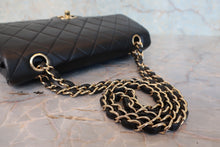 画像をギャラリービューアに読み込む, CHANEL/シャネル マトラッセＷフラップＷチェーンショルダーバッグ ラムスキン ブラック/ゴールド金具 ショルダーバッグ 800090052
