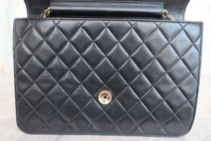 CHANEL/シャネル マトラッセチェーンショルダーバッグ ラムスキン ブラック/ゴールド金具 ショルダーバッグ 700060237