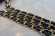 画像をギャラリービューアに読み込む, CHANEL/シャネル マトラッセＷフラップＷチェーンショルダーバッグ ラムスキン ブラック/ゴールド金具 ショルダーバッグ 800090052
