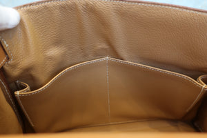 HERMES KELLY 28 Box carf leather Natural □A Engraving Hand bag 700060053