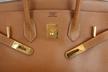 Load image into Gallery viewer, HERMES BIRKIN 35 Ardennes leather Natural 〇X Engraving Hand bag 600090067
