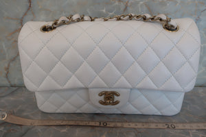 CHANEL/香奈儿 CF 双盖 双链 肩背包 荔枝皮 White/Gold hadware(白色/金色金属) 肩背包  600080027