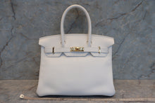 將圖片載入圖庫檢視器 HERMES／エルメス バーキン30 トリヨンクレマンス ホワイト X刻印 ハンドバッグ 700070285
