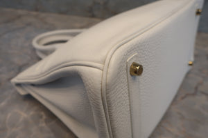 HERMES／エルメス バーキン30 トリヨンクレマンス ホワイト X刻印 ハンドバッグ 700070285