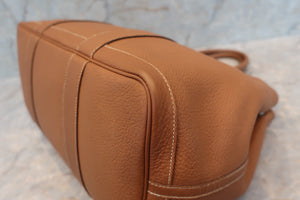 HERMES／エルメス ガーデンパーティPM ネゴンダ ゴールド □K刻印 トートバッグ 700100088