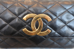 CHANEL/シャネル デカココチェーンショルダーバッグ ラムスキン ブラック/ゴールド金具 ショルダーバッグ 700060270
