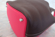 将图片加载到图库查看器，HERMES PICOTIN LOCK CASAQUE PM Clemence leather Framboise/Rouge sellier Z刻印 Hand bag 600110155
