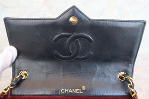 CHANEL/シャネル デカココチェーンショルダーバッグ ラムスキン ブラック/ゴールド金具 ショルダーバッグ 700060270