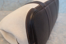 將圖片載入圖庫檢視器 HERMES／エルメス ガーデンパーティPM トワルアッシュ/レザー マロン/ブラウン □H刻印 トートバッグ 700120173
