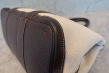 將圖片載入圖庫檢視器 HERMES／エルメス ガーデンパーティPM トワルアッシュ/レザー マロン/ブラウン □H刻印 トートバッグ 700120173
