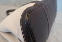 將圖片載入圖庫檢視器 HERMES／エルメス ガーデンパーティPM トワルアッシュ/レザー マロン/ブラウン □H刻印 トートバッグ 700120173
