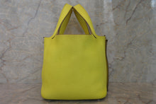 Load image into Gallery viewer, HERMES PICOTIN LOCK PM Clemence leather Lime Y Engraving Hand bag 600120016
