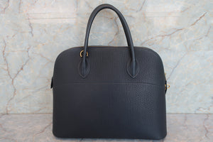 HERMES／エルメス ボリード35 フィヨルド ブルーインディゴ □G刻印 ショルダーバッグ 700070298