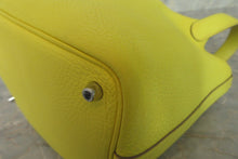 Load image into Gallery viewer, HERMES PICOTIN LOCK PM Clemence leather Lime Y Engraving Hand bag 600120016
