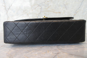 CHANEL Paris Limited Matelasse double flap chain shoulder bag Lambskin Black/Gold hadware Shoulder bag 700090092
