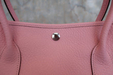 将图片加载到图库查看器，HERMES  GARDEN PARTY PM Country leather Rose sakura T刻印 Tote bag 800080010
