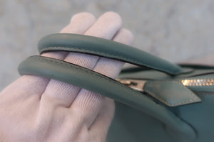 HERMES BOLIDE 1923 Swift leather Ciel □M Engraving Hand bag 600050123