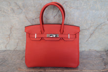 将图片加载到图库查看器，HERMES BIRKIN 30 Clemence leather Rose jaipur □R刻印 Hand bag 600110156
