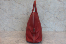 将图片加载到图库查看器，HERMES BOLIDE RELAX 40 Sikkim leather Rouge H □Q刻印 Hand bag 800020264
