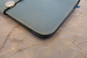 HERMES／エルメス ドゴンGM トリヨンクレマンス ブルージーン □J刻印 財布 700050245