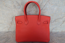 将图片加载到图库查看器，HERMES BIRKIN 30 Clemence leather Rose jaipur □R刻印 Hand bag 600110156
