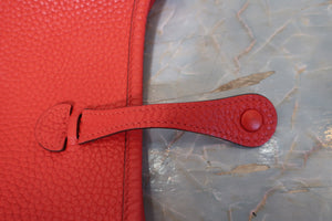 HERMES／エルメス エブリンTPM トリヨンクレマンス ルージュクー D刻印 ショルダーバッグ 700100105