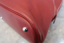 将图片加载到图库查看器，HERMES BOLIDE RELAX 40 Sikkim leather Rouge H □Q刻印 Hand bag 800020264
