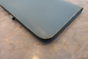 HERMES／エルメス ドゴンGM トリヨンクレマンス ブルージーン □J刻印 財布 700050245