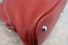 将图片加载到图库查看器，HERMES BOLIDE RELAX 40 Sikkim leather Rouge H □Q刻印 Hand bag 800020264
