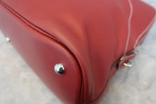将图片加载到图库查看器，HERMES BOLIDE RELAX 40 Sikkim leather Rouge H □Q刻印 Hand bag 800020264
