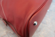 将图片加载到图库查看器，HERMES BOLIDE RELAX 40 Sikkim leather Rouge H □Q刻印 Hand bag 800020264
