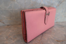 将图片加载到图库查看器，HERMES  Bearn Soufflet Epsom leather Rose confetti T刻印 Wallet 700120187
