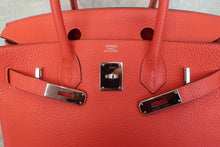 将图片加载到图库查看器，HERMES BIRKIN 30 Clemence leather Rose jaipur □R刻印 Hand bag 600110156
