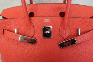 HERMES BIRKIN 30 Clemence leather Rose jaipur □R刻印 Hand bag 600110156