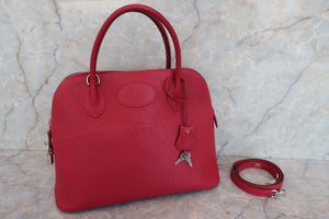 HERMES／エルメス ボリード31 フィヨルド ルージュガランス □J刻印 ショルダーバッグ 700080011