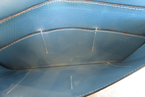 HERMES／エルメス ドゴンGM トリヨンクレマンス ブルージーン □J刻印 財布 700050245