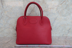 HERMES／エルメス ボリード31 フィヨルド ルージュガランス □J刻印 ショルダーバッグ 700080011